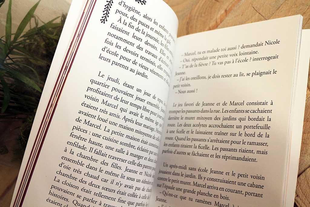 Mise en page intérieure d'un roman jeunesse