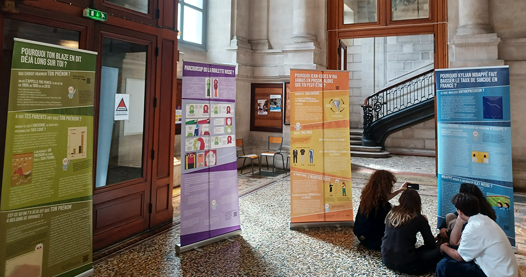 Kakemono pédagogique réalisé pour la Faculté de sociologie de l'Université de Bordeaux